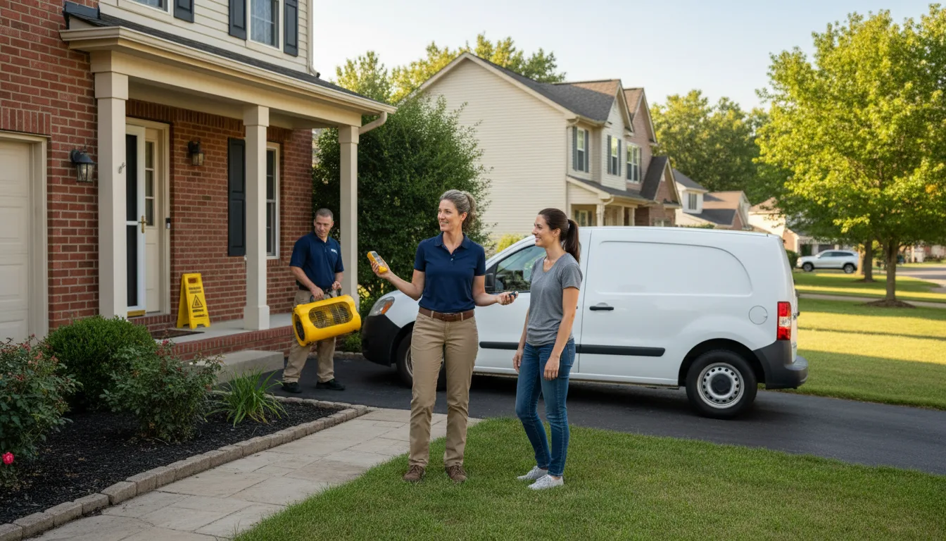 Residential water damage restoration in Newport, PA